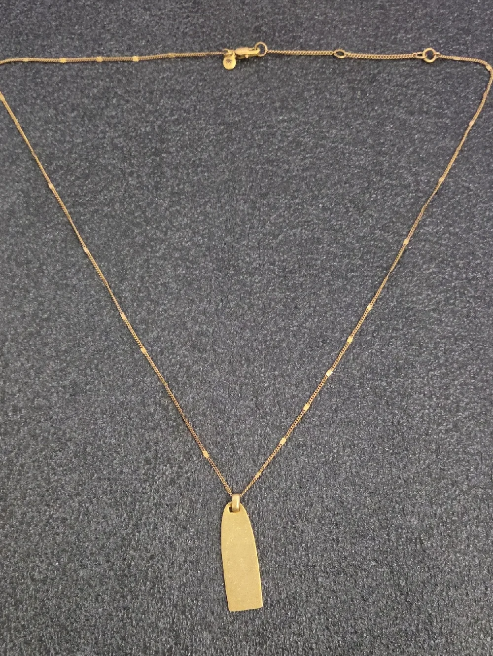 Madewell minimalist gold-tone pendant necklace - Picture 1 of 4
